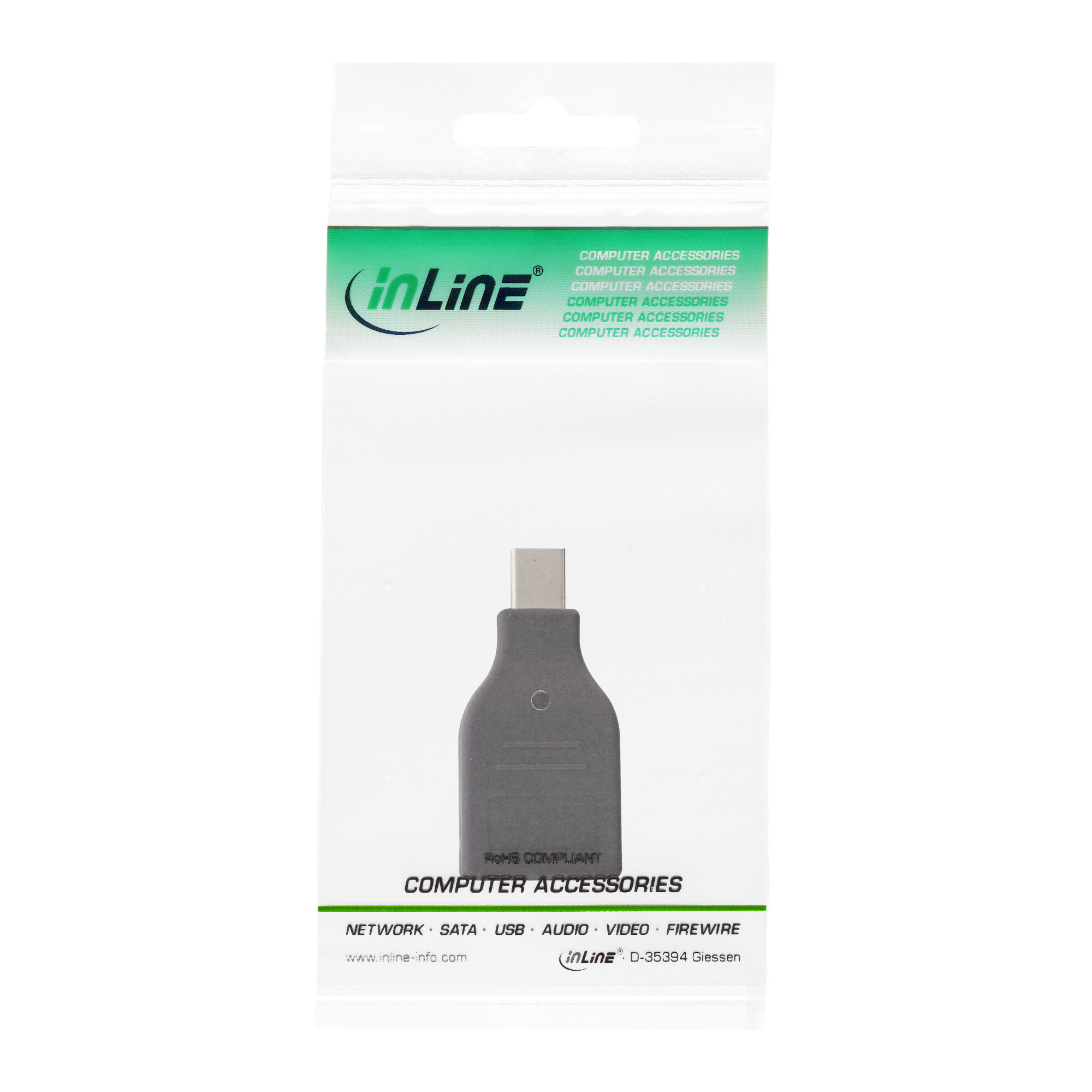 Inline® DisplayPort Adapter, mini DisplayPort Stecker auf DisplayPort Buchse, 4K