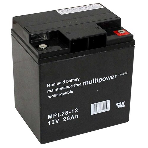Multipower MPL28-12I AGM 12 V 28 Ah - M5 Schraubanschluss Multipower MPL28-12I AGM 12 V 28 Ah - M5 Schraubanschluss