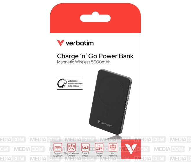 Akku Powerbank, 5.000mAh, MCP-5GN, schwarz Akku Powerbank, 5.000mAh, MCP-5GN, schwarz