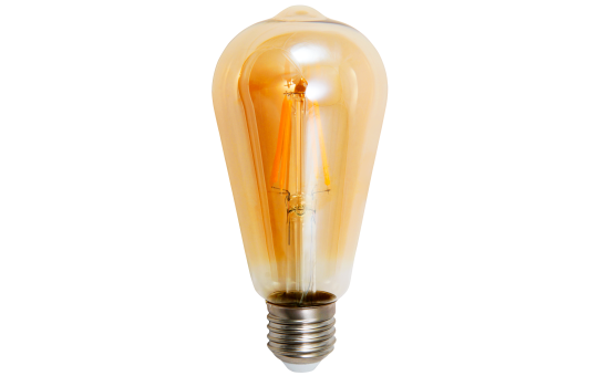 LED Filament Glühlampe McShine ''Retro'' E27, 4W, 420lm, warmweiß, goldenes Glas