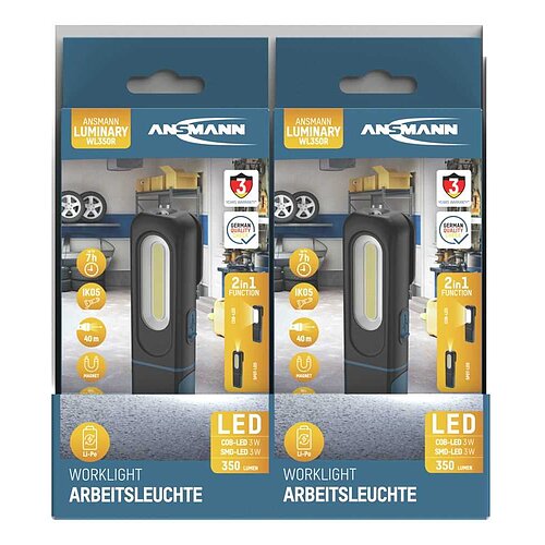 Ansmann Arbeitsleuchte WL350R wiederaufladbar 1600-0706
