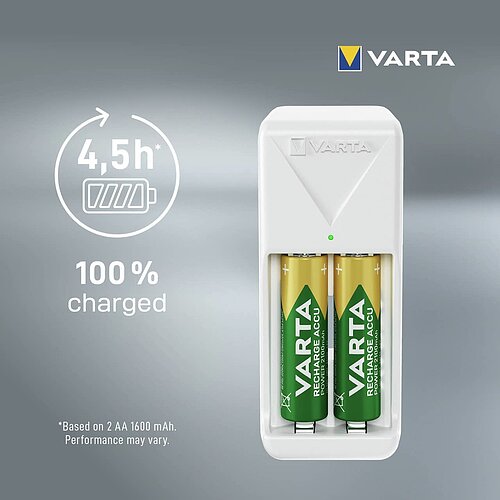 NiMH Akku Mini Ladegerät 0,385 A Varta 57656 für AA Mignon AAA Micro