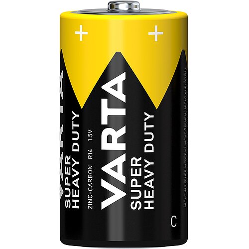 2x Varta Super Heavy Duty Baby C R14 Zink Kohle Batterie