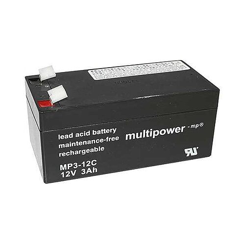 Multipower MP3-12C AGM 12 V 3 Ah - 6,3mm Faston