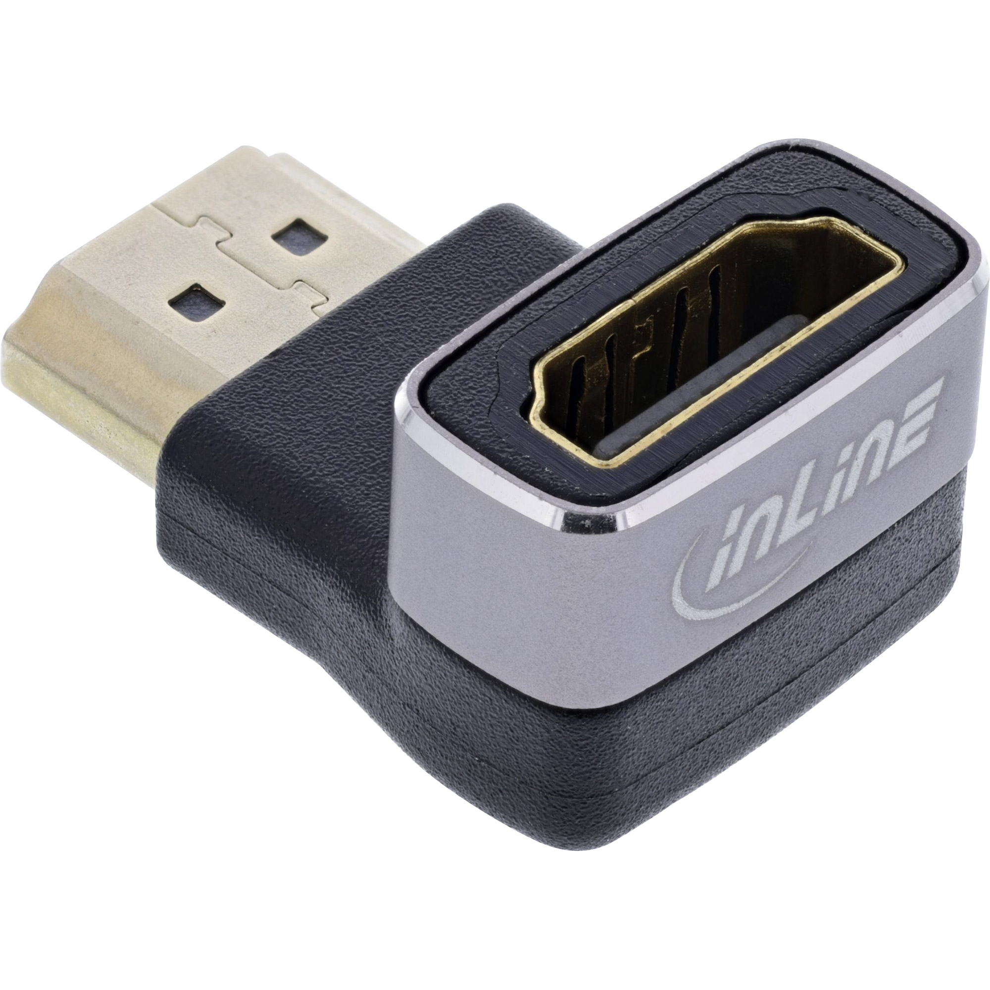 InLine® HDMI Adapter, HDMI A Stecker / Buchse, 90° unten, 8K UHD InLine® HDMI Adapter, HDMI A Stecker / Buchse, 90° unten, 8K UHD