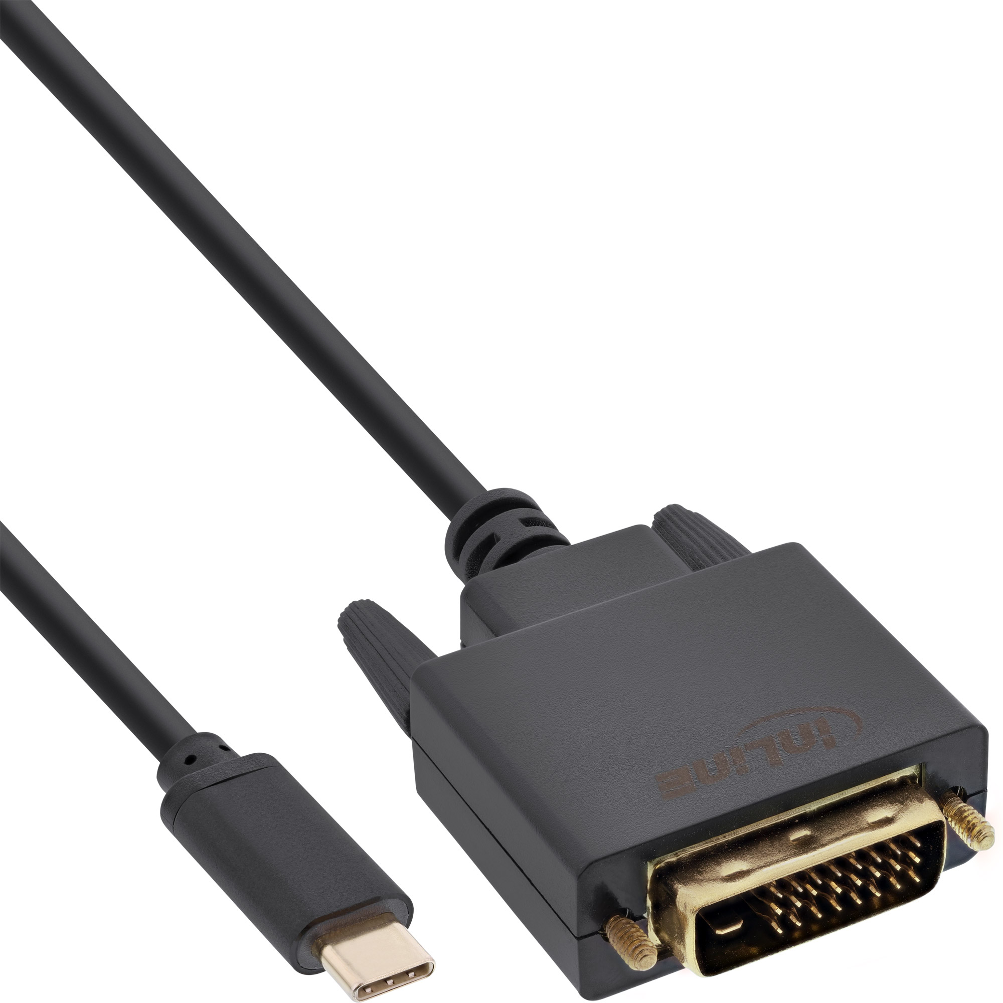 Inline® USB Display Kabel, USB-C Stecker zu DVI Stecker, 1m Inline® USB Display Kabel, USB-C Stecker zu DVI Stecker, 1m
