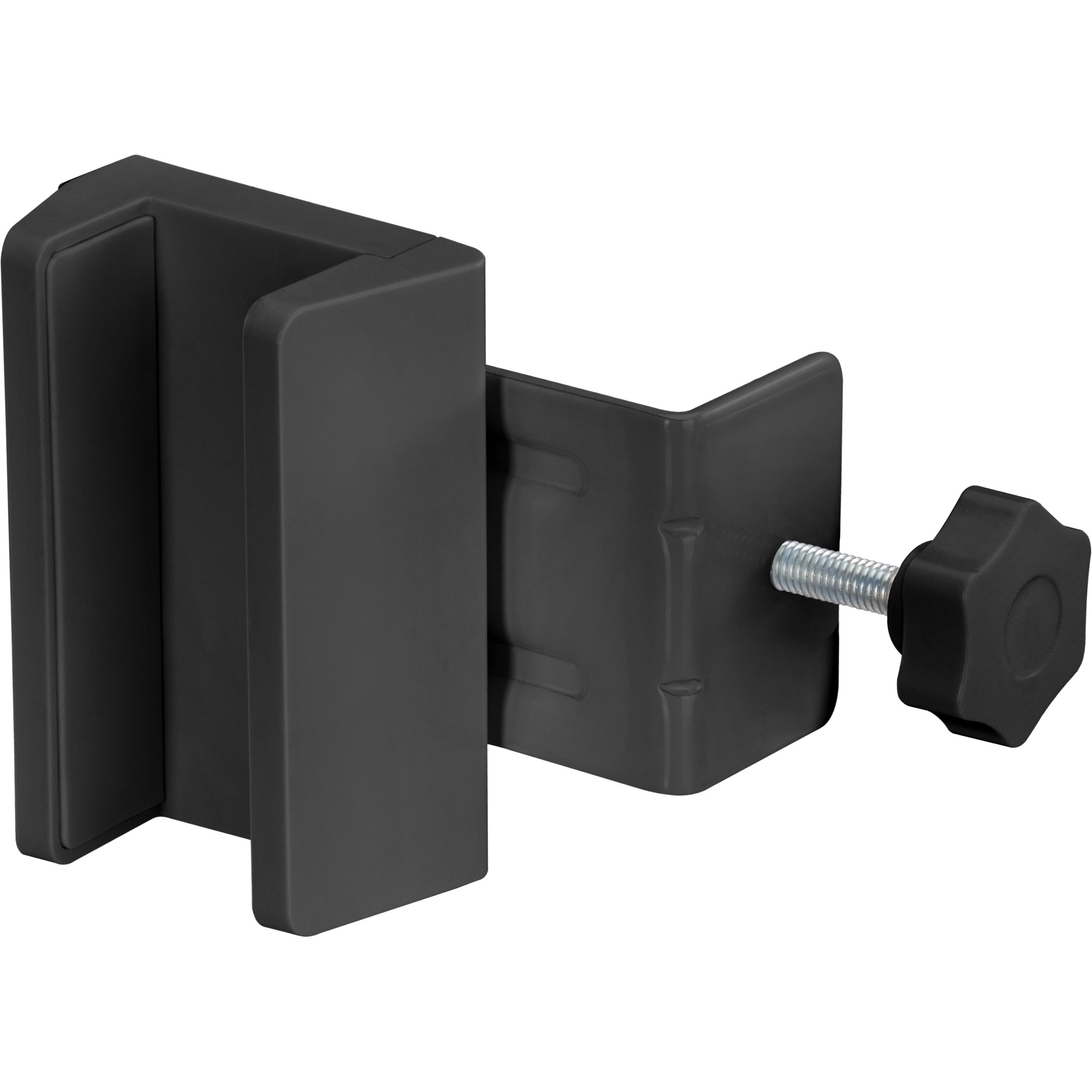 Inline® Tischbein-Klemme für Steckdosenleiste, Schraubklemme, schwarz