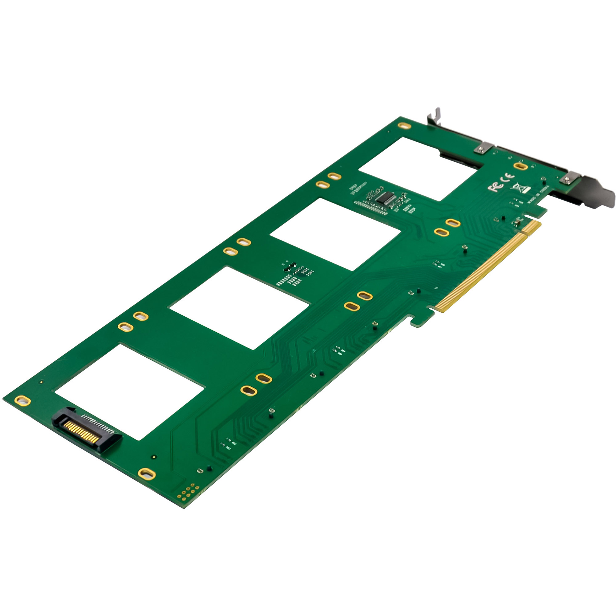 InLine® PCIe Karte zu 4x intern U.2 NVMe SFF-8639 - Bifurcation, PCIe x16