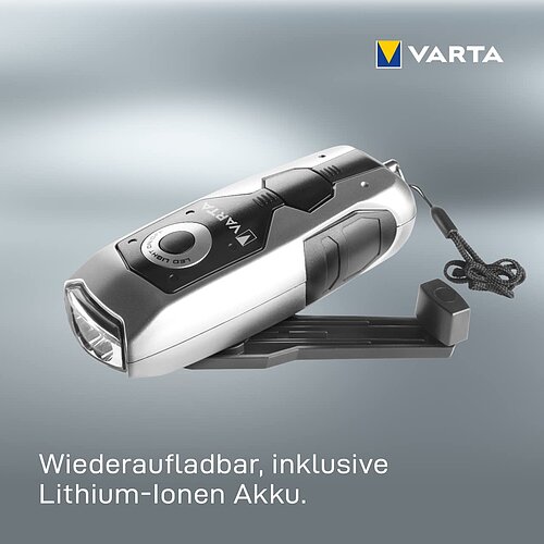 Varta Dynamo Light Taschenlampe 17680 - inkl. Akku