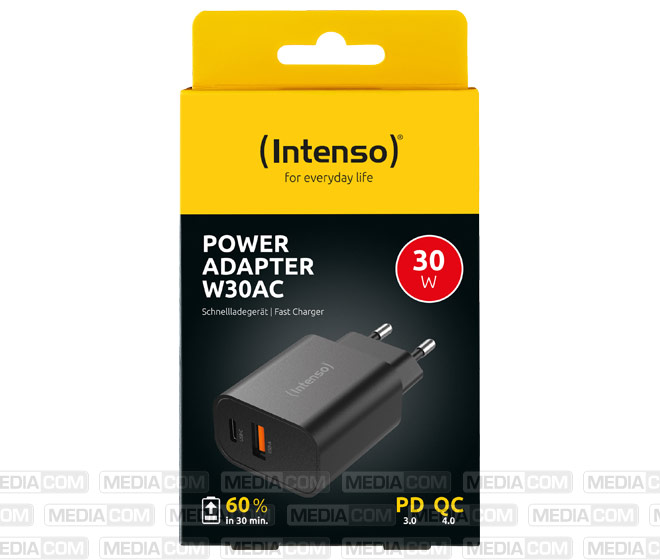 Ladeadapter, W30AC, 30W, schwarz