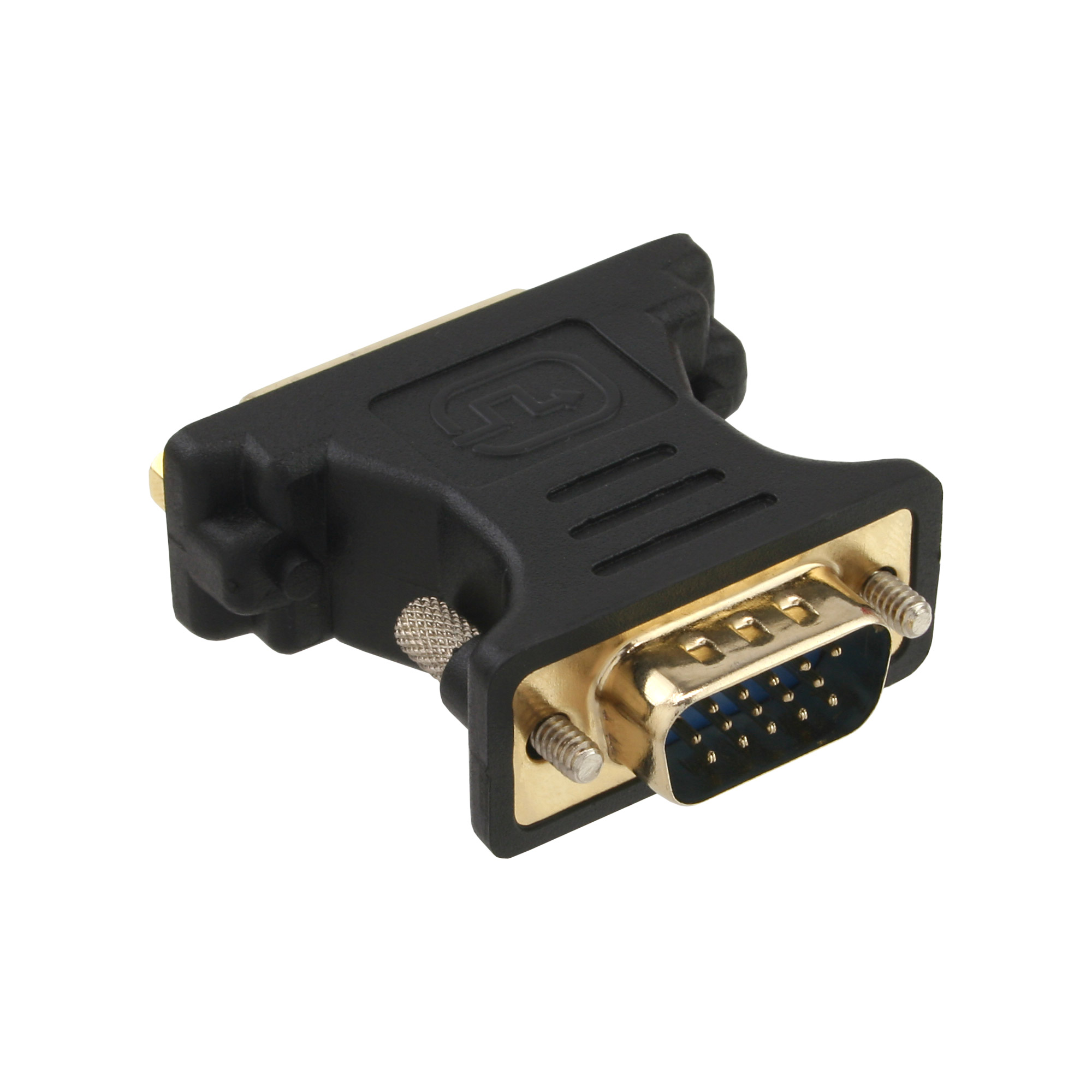 Inline® DVI-A Adapter, Analog 24+5 Buchse auf 15pol HD Stecker (VGA), vergoldet