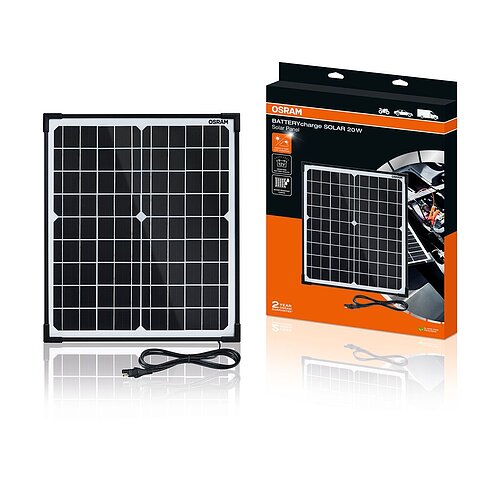 BATTERYcharge SOLAR 20W bis zu 1,11A (18V) 1st. OSRAM