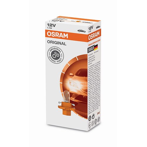 1,12W Kunststoffsockel Faltschachtel 12V Original OSRAM