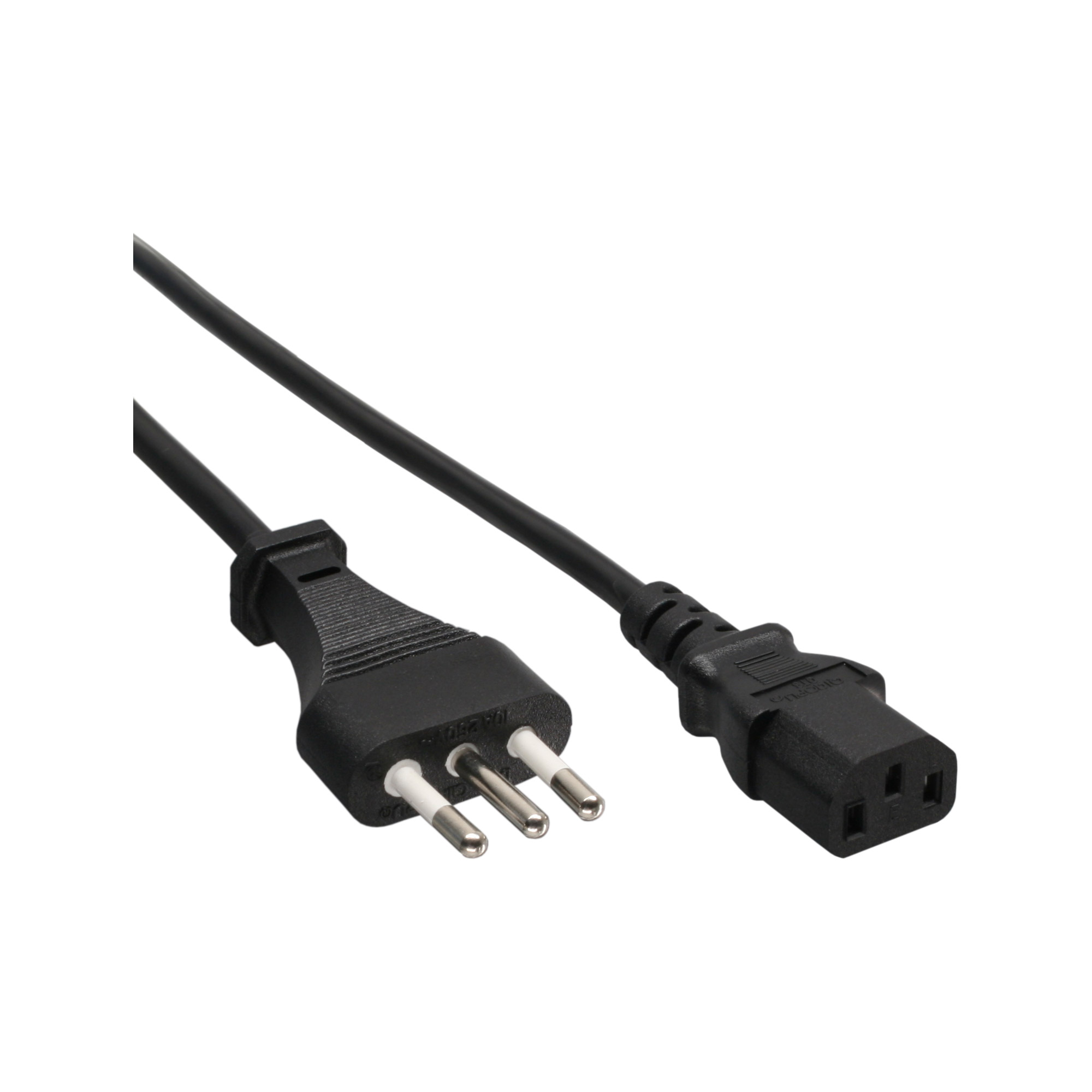 1.8m - Inline® Netzkabel, Netzstecker Italien auf Kaltgerätestecker C13 1.8m - Inline® Netzkabel, Netzstecker Italien auf Kaltgerätestecker C13