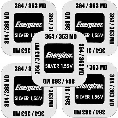 Energizer SR60 MultiDrain 364 / 363 Silberoxid Batterie 1,55V - 5er Verpackung