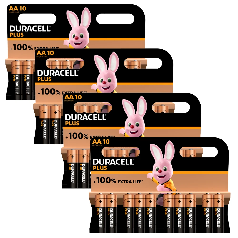 Duracell Plus AA Mignon LR6 Alkaline Batterie - 40er Verpackung