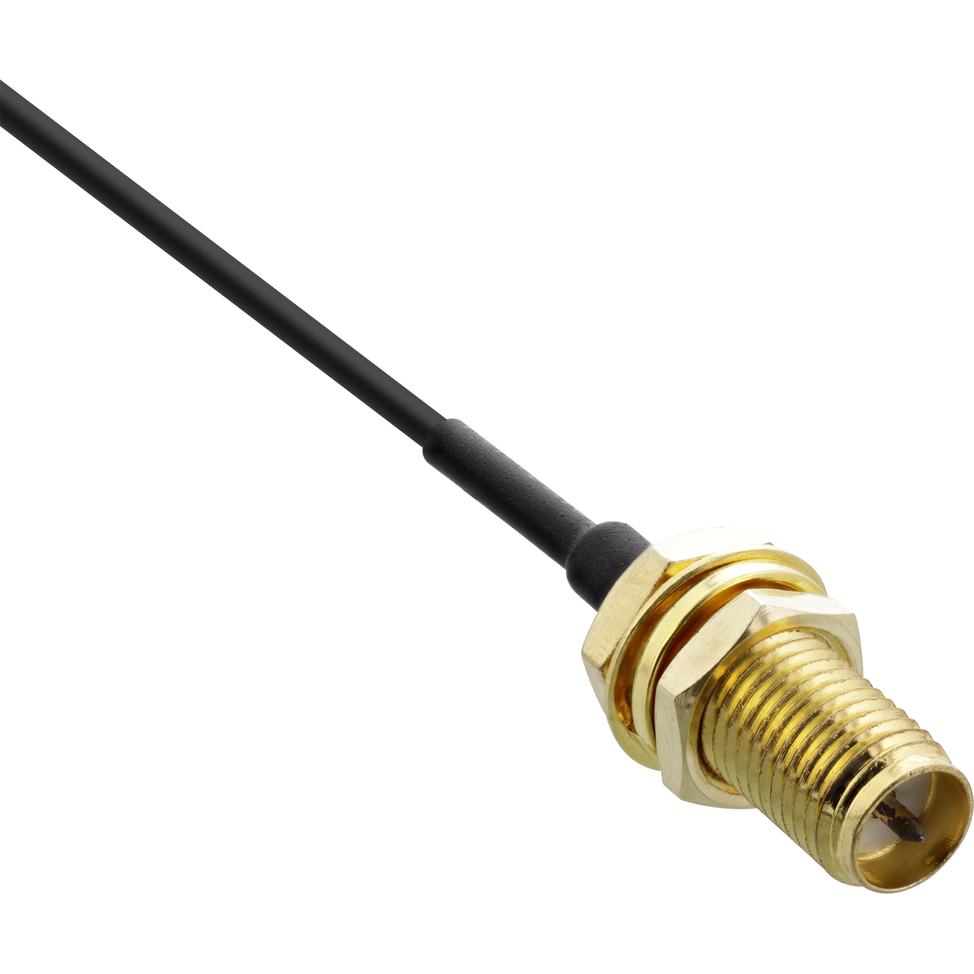 Inline® WLAN Adapterkabel, R-SMA Buchse auf U.FL Stecker, 0,2m, für AVM FritzBox