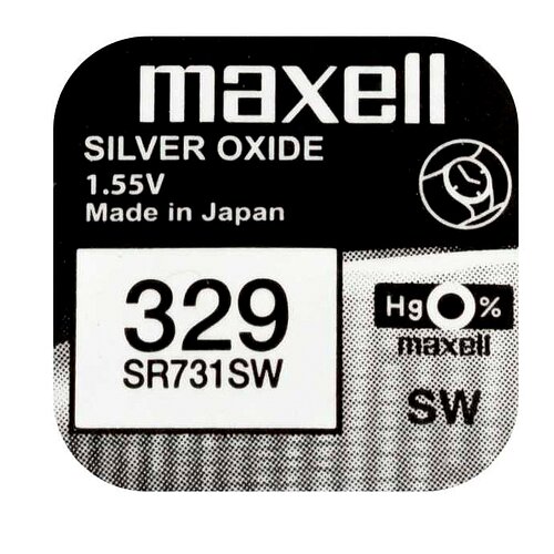 5x SR731SW 329 Silberoxid Batterie Maxell 1,55 V
