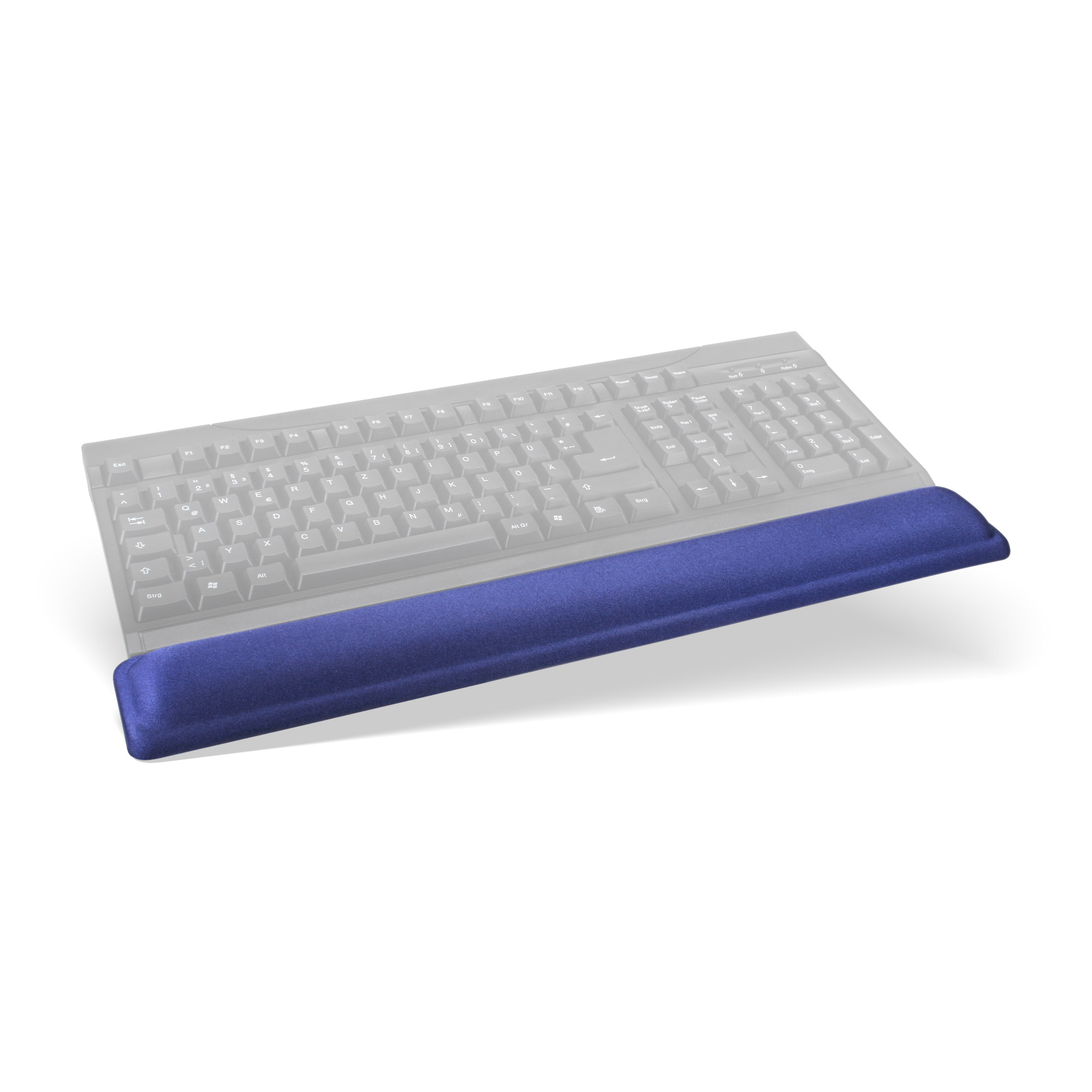 Inline® Tastatur-Pad, blau, Gel Handballenauflage, 464x60x23mm
