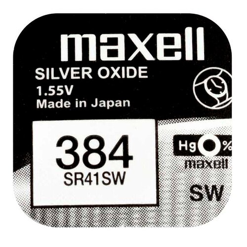 10x SR41SW 384 Silberoxid Batterie Maxell 1,55 V