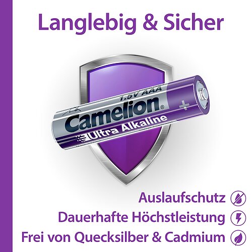 100x Camelion Ultra AAA Micro LR03 Alkaline Batterie
