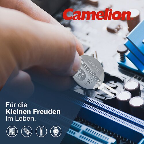 5x Camelion CR2025 Lithium Knopfzelle 3V 5x Camelion CR2025 Lithium Knopfzelle 3V