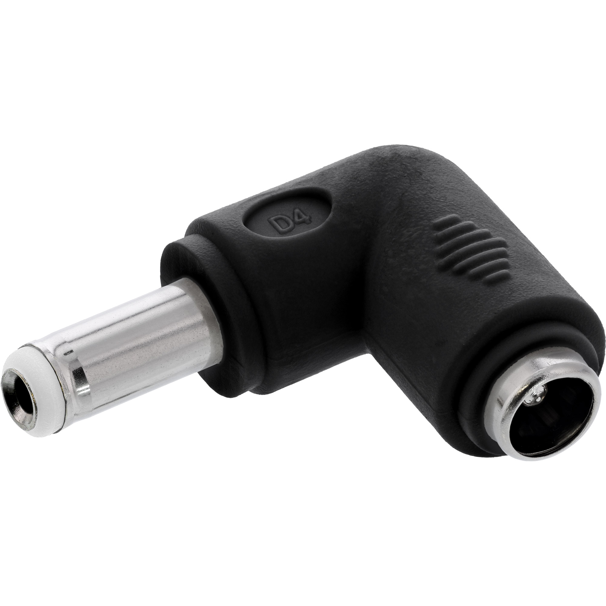 Inline® DC Adapter, 5,5x2,5mm DC Hohlstecker Stecker / Buchse gewinkelt