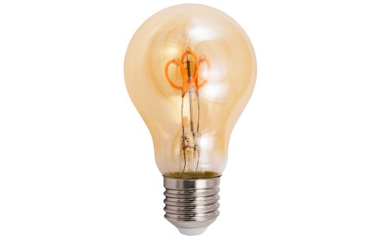 LED Filament Glühlampe McShine ''Retro'' E27, 2W, 160lm, warmweiß, goldenes Glas
