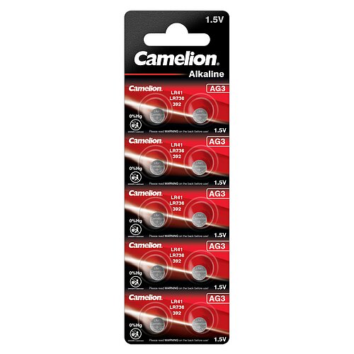 10x Camelion AG3 LR41 LR736 392 1.5V Alkaline Knopfzelle