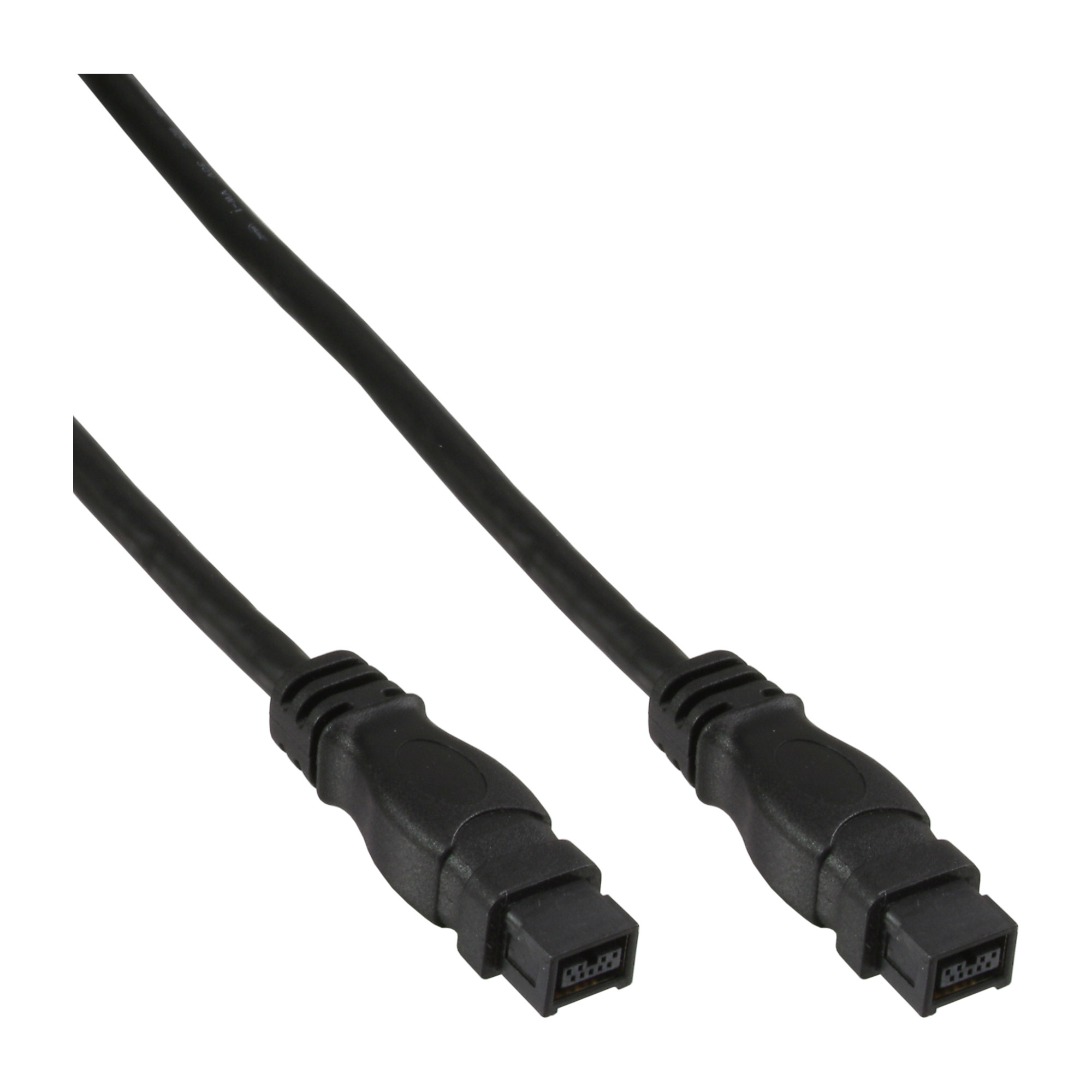 Inline® FireWire Kabel, IEEE1394 9pol Stecker / Stecker, schwarz, 3m