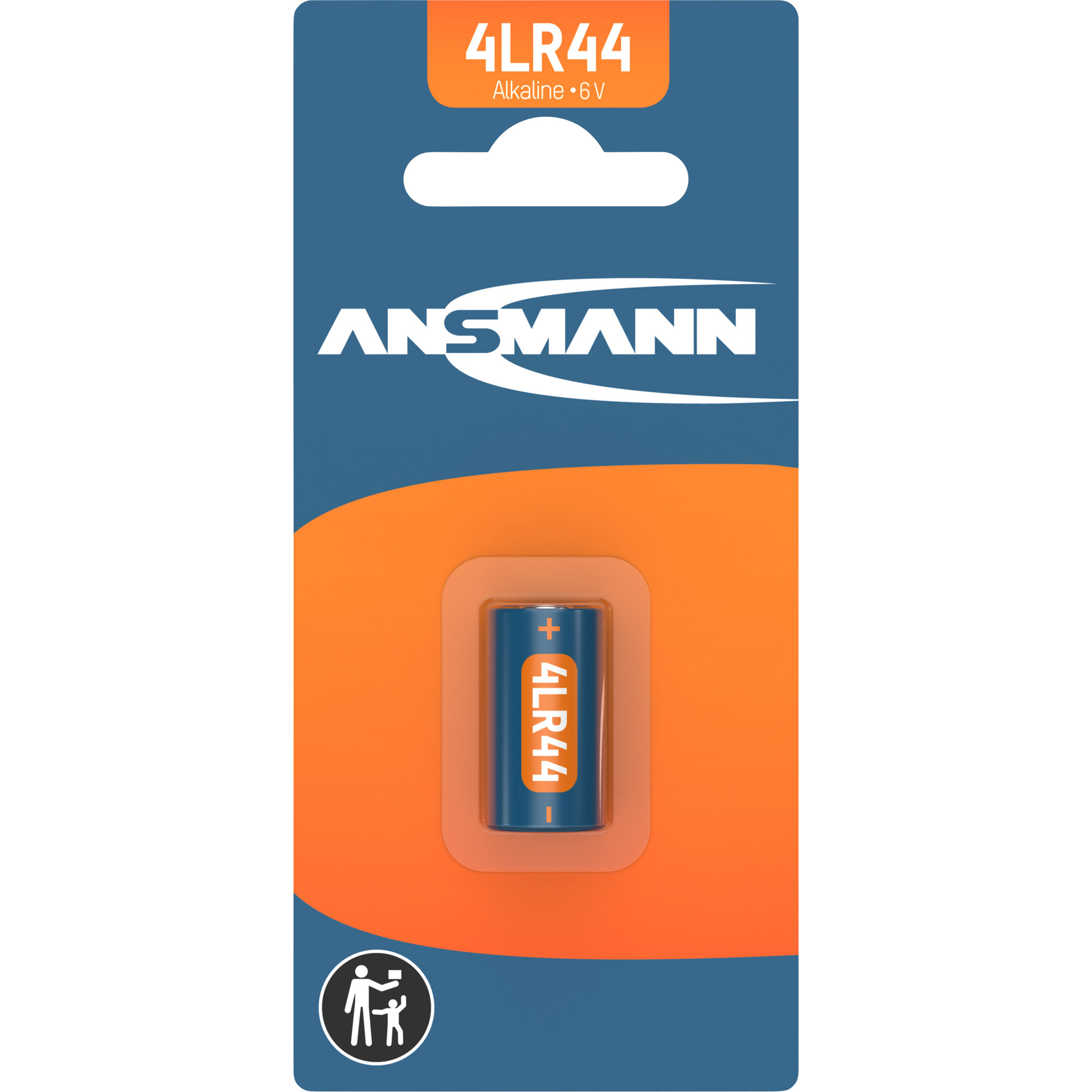 Ansmann 4LR44 4034PX Alkaline 6V Batterie - 1er Verpackung