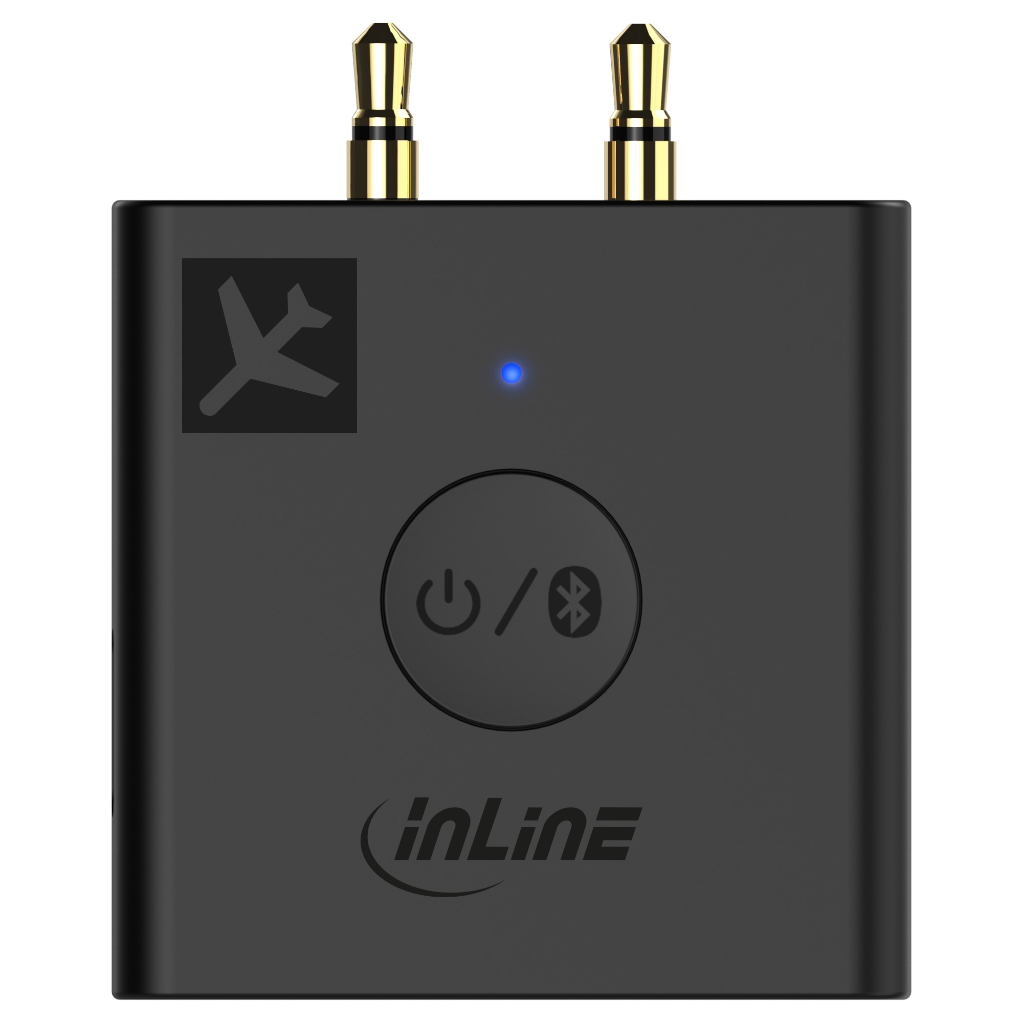 Inline® Flugzeug Bluetooth Audio Transmitter Sender, BT 5.0, aptX HD/LL Inline® Flugzeug Bluetooth Audio Transmitter Sender, BT 5.0, aptX HD/LL