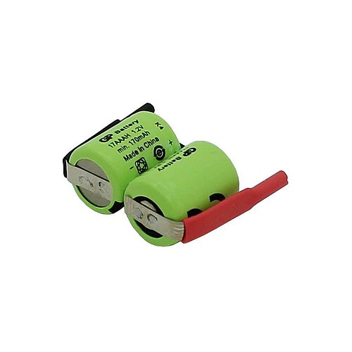 Akkupack NiMH 2,4V 170mAh F1x2 GP17AAA mit Lötfahnen