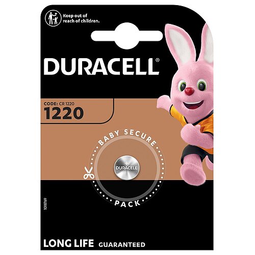 Duracell CR1220 Lithium Knopfzelle 3V Batterie - 1er Verpackung