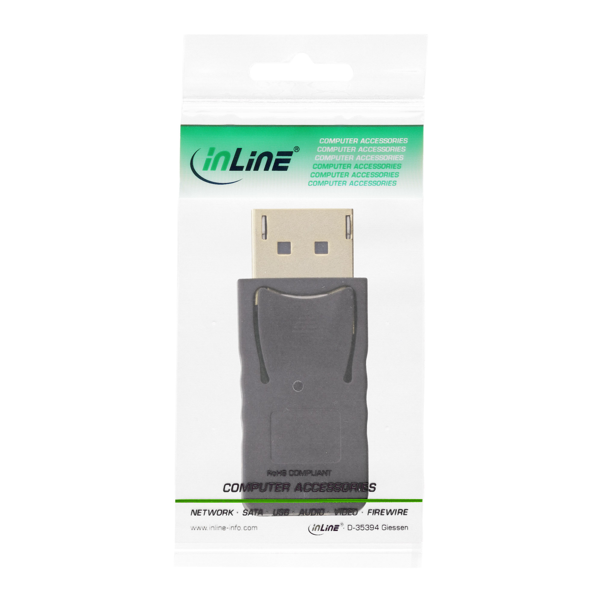 Inline® DisplayPort Adapter, DisplayPort Stecker auf mini DisplayPort Buchse, 4K