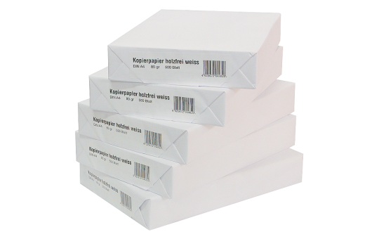 Kopierpapier DIN A4, 75 g/qm, Karton mit 2.500 Blatt