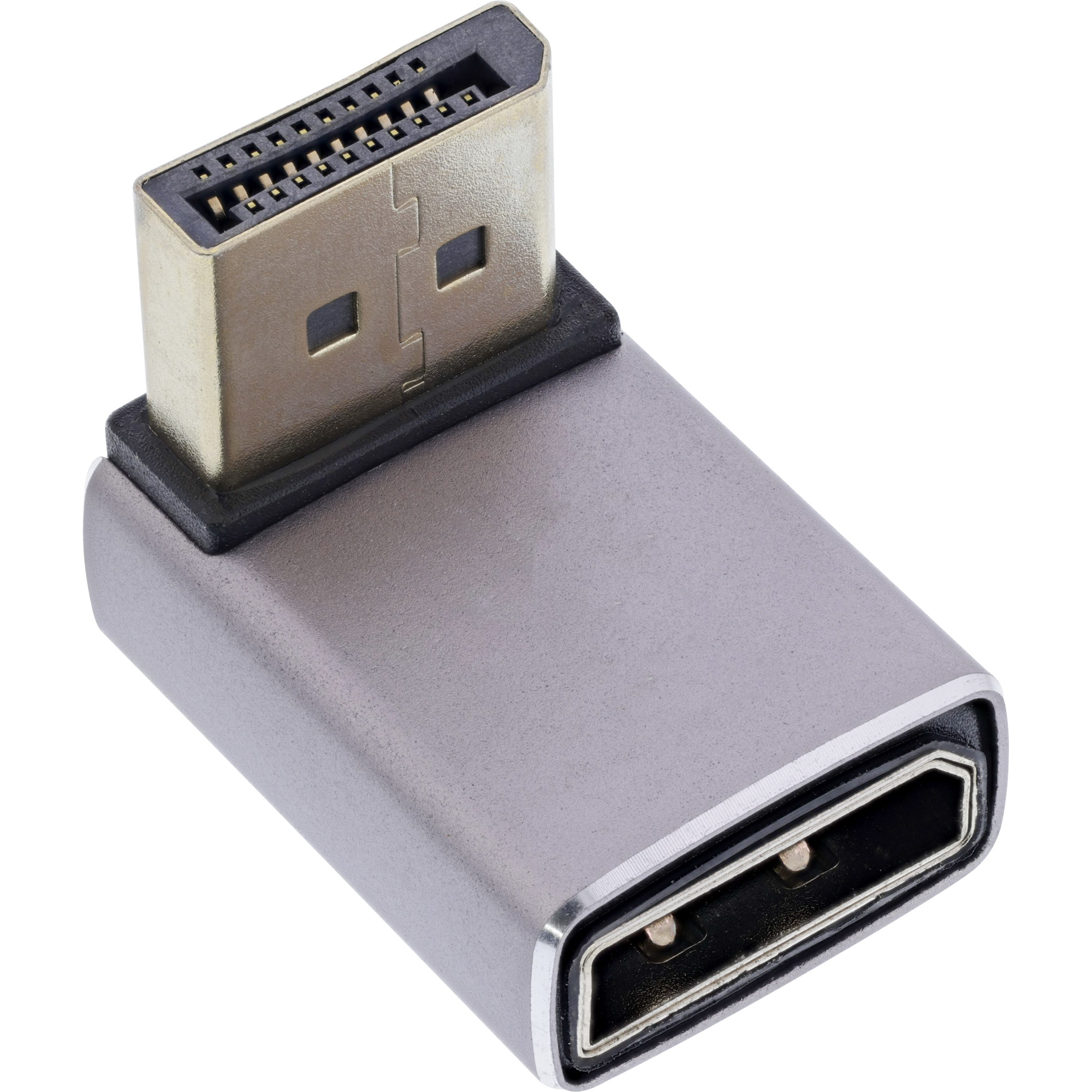 InLine® DisplayPort 1.4 Adapter, DisplayPort Stecker / Buchse, 90° unten, 8K UHD InLine® DisplayPort 1.4 Adapter, DisplayPort Stecker / Buchse, 90° unten, 8K UHD