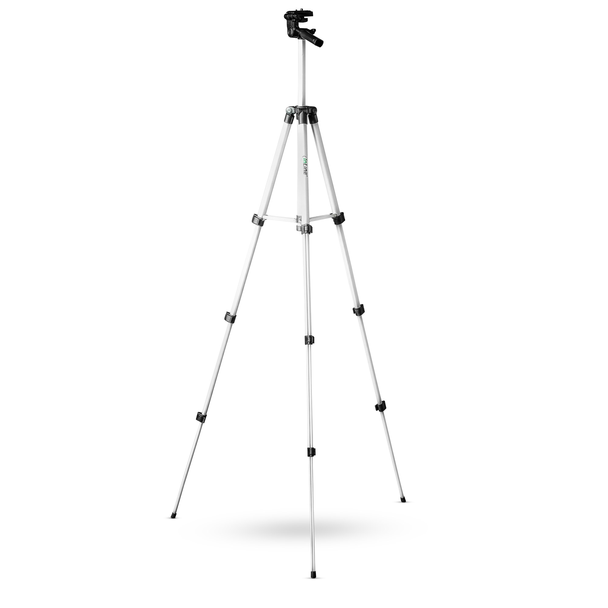 Inline® Stativ für Digitalkameras und Videokameras, Aluminium, Höhe max. 1,30m