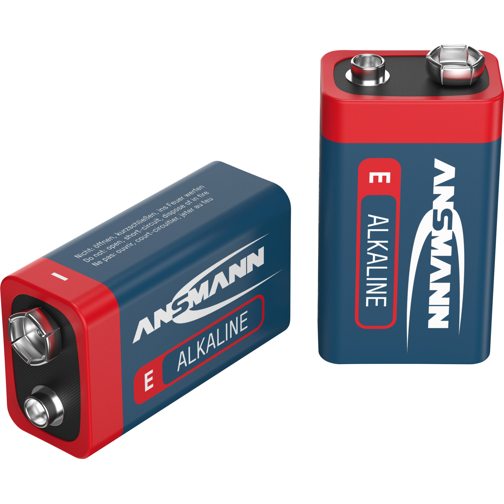 Ansmann Red 9V Block 6LR61 Alkaline Batterie - 1er Verpackung Ansmann Red 9V Block 6LR61 Alkaline Batterie - 1er Verpackung