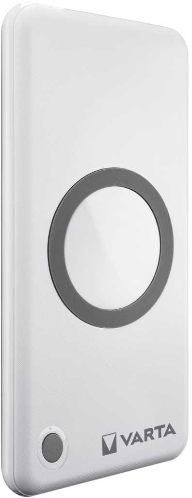 Akku Powerbank, 10.000mAh, Wireless, weiss