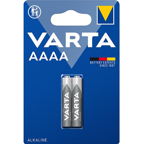 2x Varta AAAA Mini LR61 Alkaline Batterie