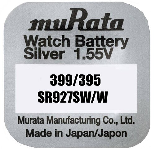10x SR57 399 / 395 MultiDrain Silberoxid Batterie Murata 395 / 399 1,55 V
