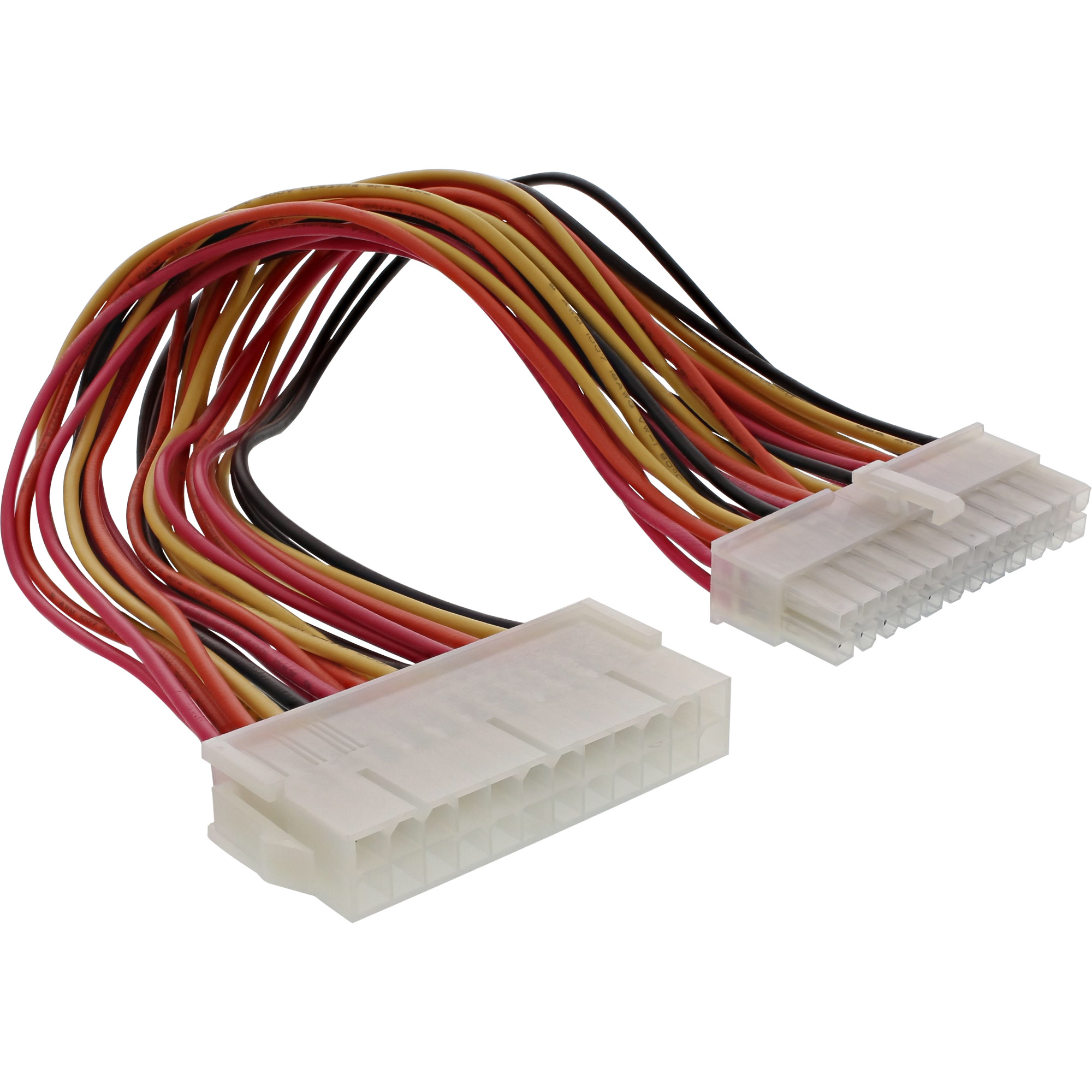 Inline® Strom VerLängerung int., 24pol ATX ST / BU, Netzteil zu Mainboard, 0,45m