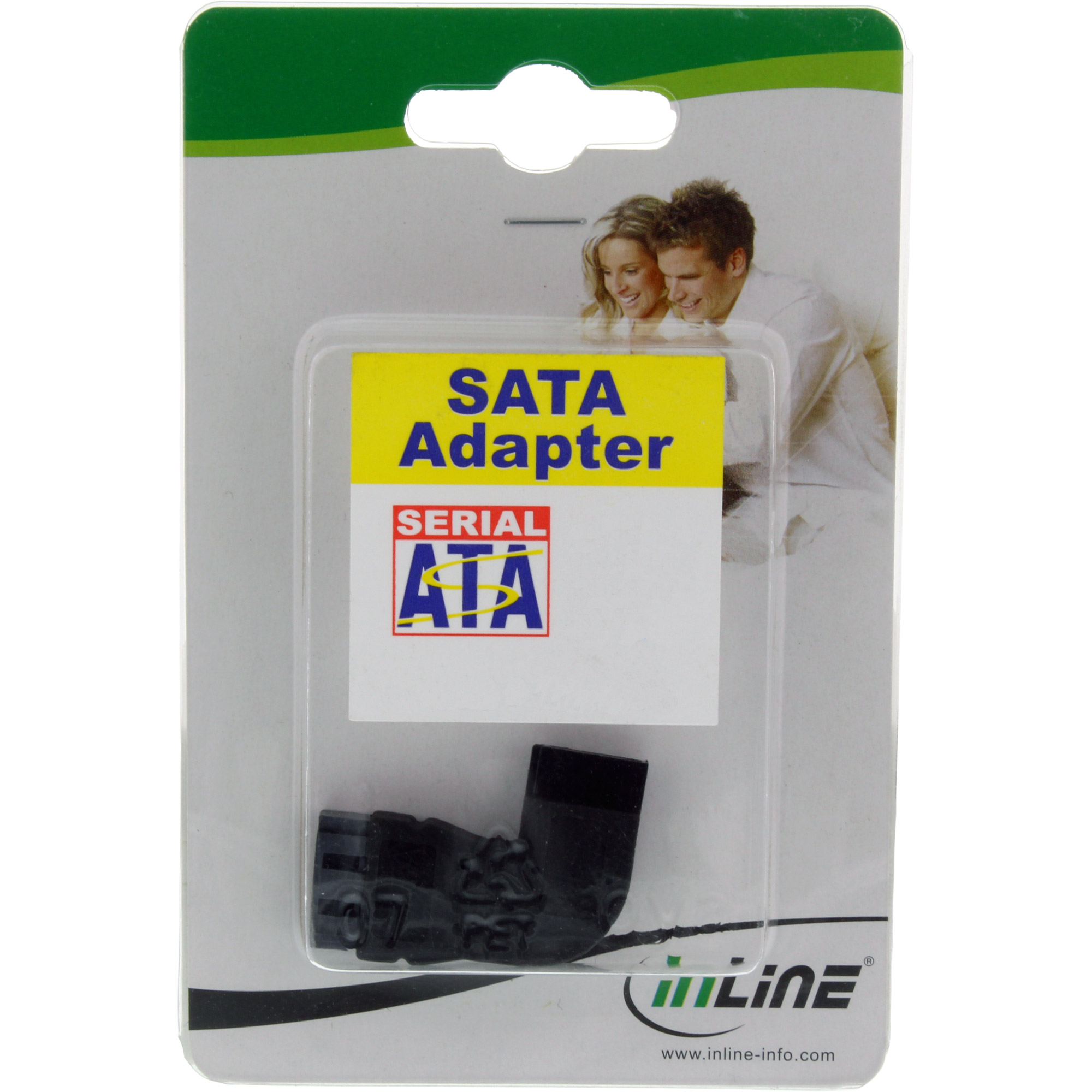 Inline® SATA Adapter Stecker / Buchse, gewinkelt rechts Inline® SATA Adapter Stecker / Buchse, gewinkelt rechts