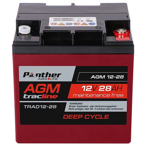 Panther tracline AGM Deep Cycle 12V 28Ah alternativ für MP30-12C Panther tracline AGM Deep Cycle 12V 28Ah alternativ für MP30-12C