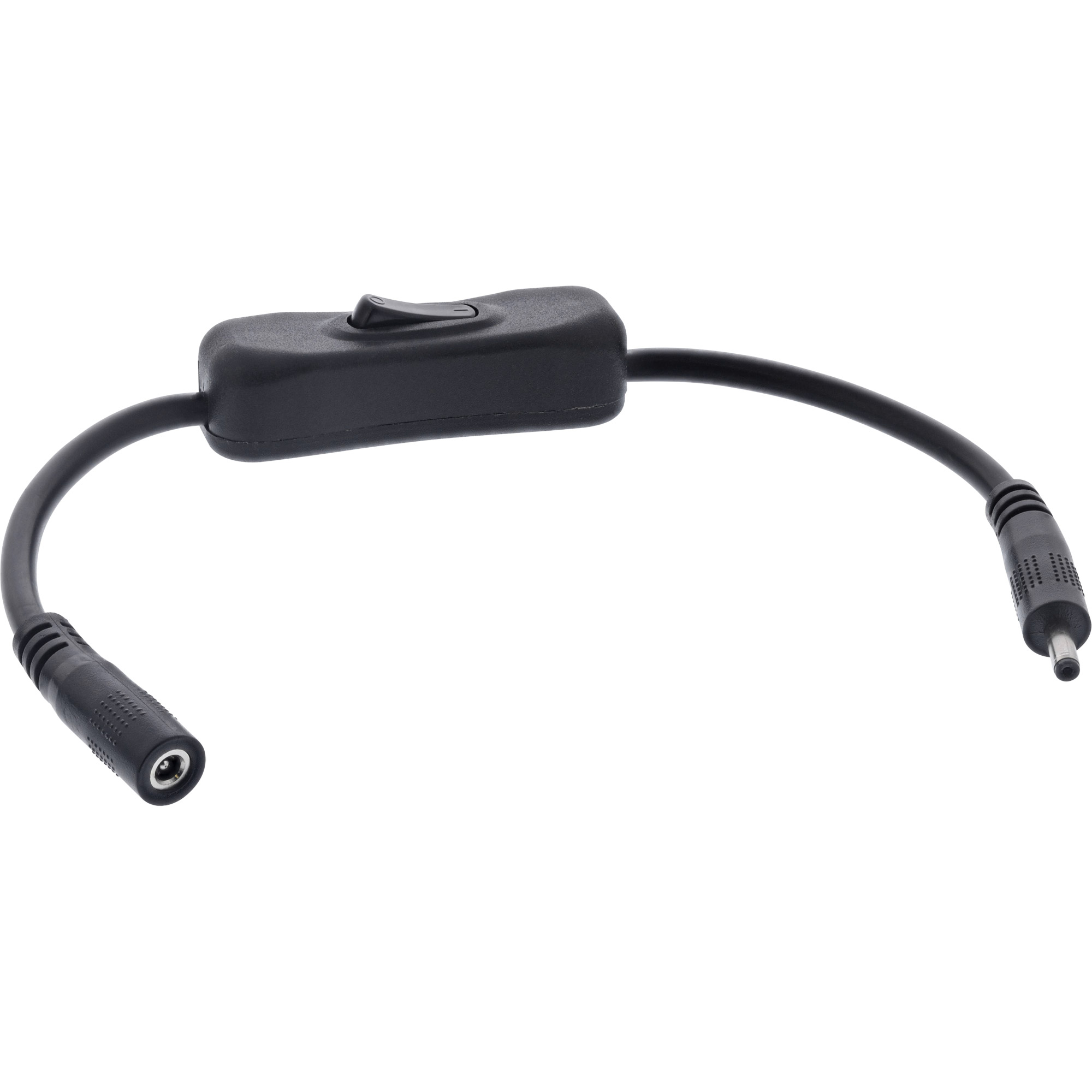InLine® DC Kabel mit Schalter, DC ST/BU 3,5x1,35mm, AWG 18, schwarz, 0,20m InLine® DC Kabel mit Schalter, DC ST/BU 3,5x1,35mm, AWG 18, schwarz, 0,20m