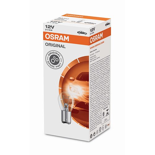 21/5W Metallsockel Faltschachtel 12V Original OSRAM