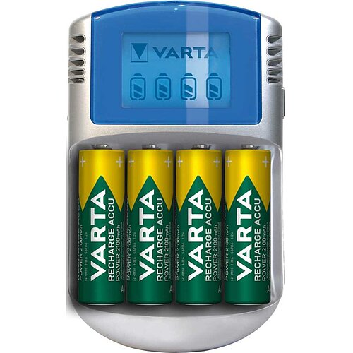Varta 57070 201 451 LCD Charger inkl. 4x AA 56776 Varta 57070 201 451 LCD Charger inkl. 4x AA 56776