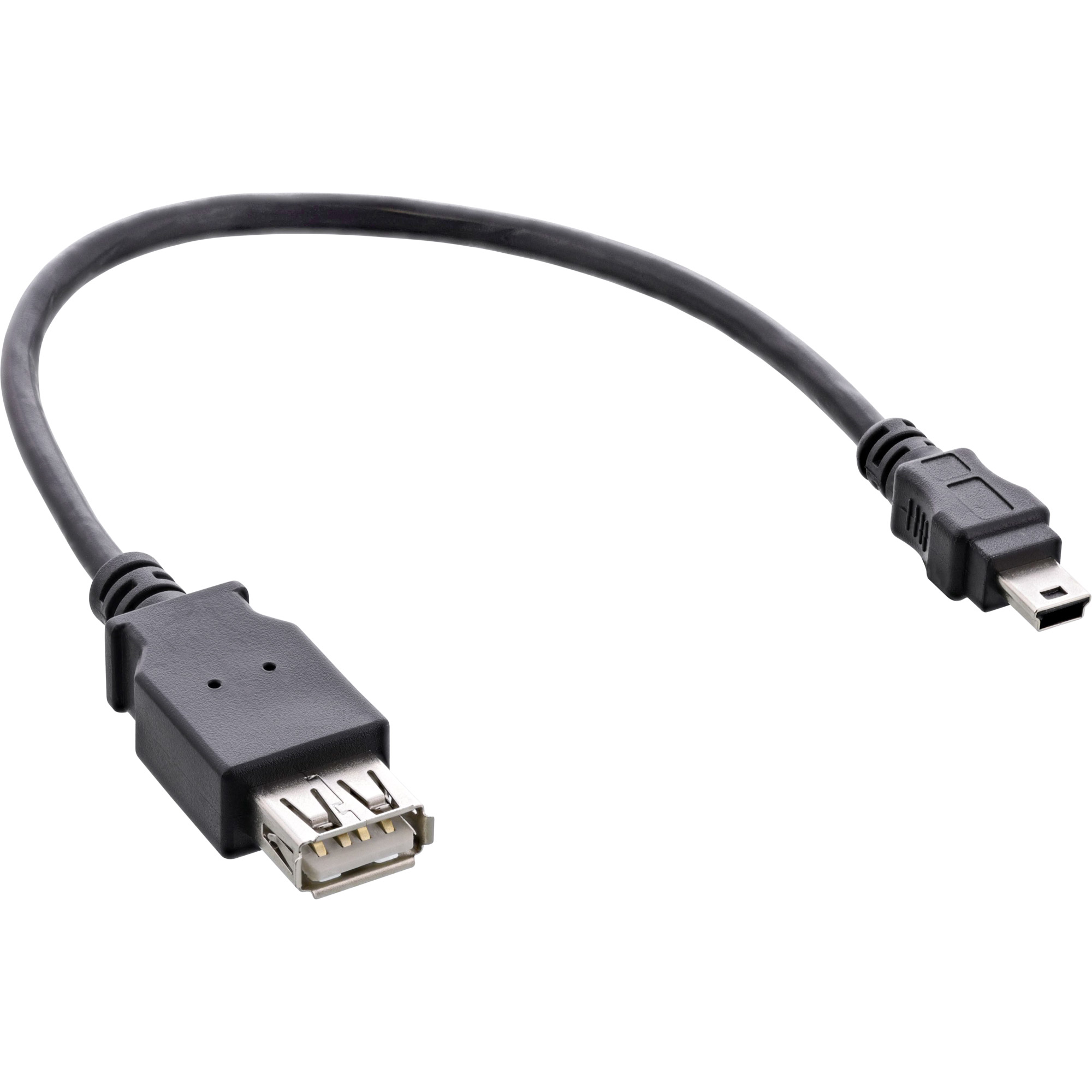 Inline® USB 2.0 Adapterkabel, Buchse A auf Mini-5-pol. Stecker, 0,2m