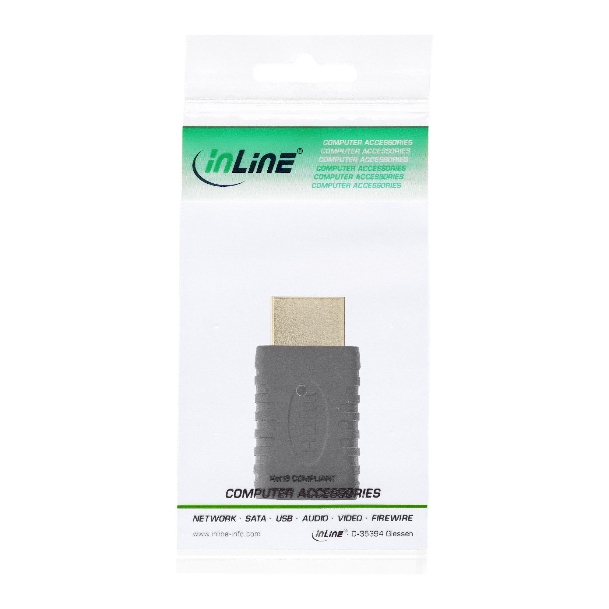Inline® HDMI Adapter, HDMI A Stecker auf Mini HDMI C Buchse, 4K2K Inline® HDMI Adapter, HDMI A Stecker auf Mini HDMI C Buchse, 4K2K